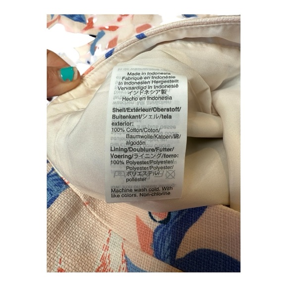 NWT J.Crew Floral Pencil Skirt Pink Blue – Multicolor Garden Print Size 2 Artsy - Picture 11 of 13